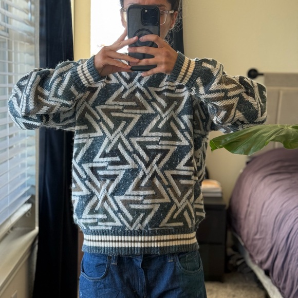 Geometric Patterned Sweater - Picture 2 of 6